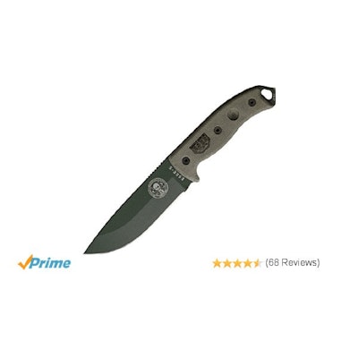 Amazon.com : ESEE -5 Plain Edge & OD Blade with Kydex Sheath : Network Switches 
