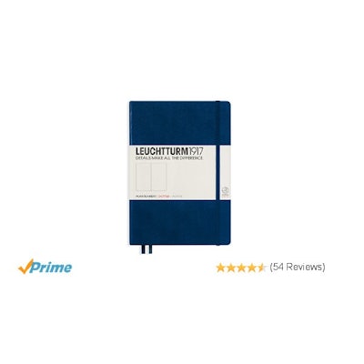 Amazon.com : Leuchtturm Notebook A5 Medium Dotted Navy Blue : Office Products