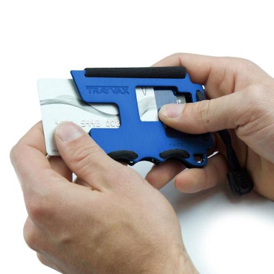 
  $29.99 Trayvax® Blue RFID Resistant Metal Wallet – Trayvax Enterprises
  