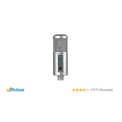 Amazon.com: Audio-Technica ATR2500-USB Cardioid Condenser USB Microphone: Musica