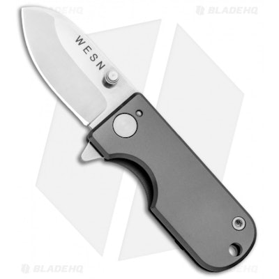 WESN Microblade - Frame Lock Knife | Titanium + Satin | Blade HQ