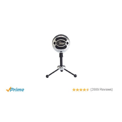 Amazon.com: Blue Snowball USB Microphone (Brushed Aluminum): Musical Instruments