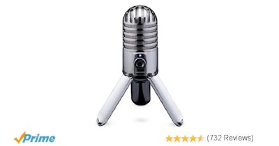  Samson Meteor Mic USB Studio Microphone (Chrome): Musical Instrument