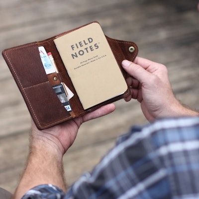 The Logbook Fine Leather Field Notes Moleskine Wallet Pocketbook Cover - Holtz L