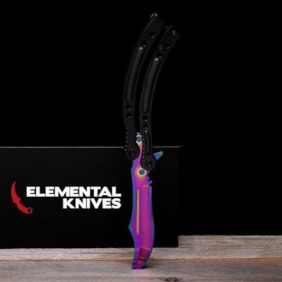Real Fade Butterfly - Elemental Knives  (Sharp or Blunt/Dull)