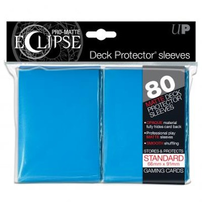 PRO-Matte Eclipse Light Blue Standard Deck Protector sleeves 80ct, Ultra PRO