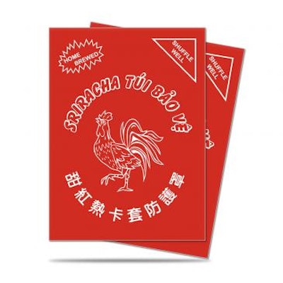 Sriracha Standard Deck Protector sleeves 50ct (Clear Matte), Ultra PRO