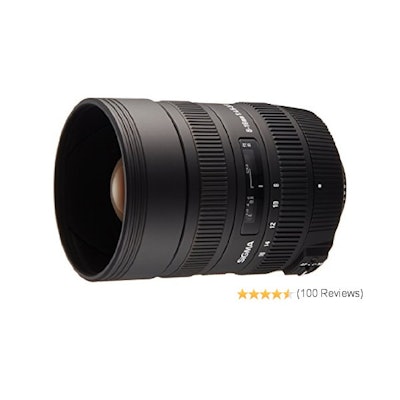Amazon.com : Sigma 8-16mm f/4.5-5.6 DC HSM FLD AF Ultra Wide Zoom Lens for APS-C