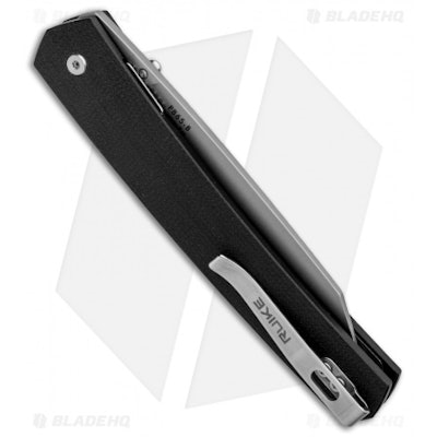 RUIKE P865 Liner Lock | Wharncliffe Knife | Black G-10