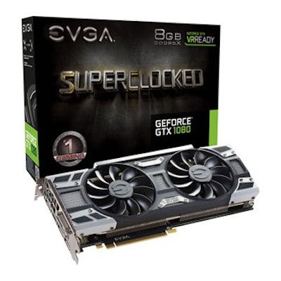 EVGA NVIDIA GeForce GTX 1080 8GB SC GAMING ACX 3.0 LN72760 - 08G-P4-6183-KR | SC