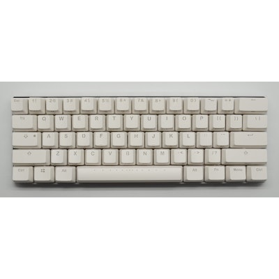 Vortex POK3R RGB White Case Mechanical Keyboard (Brown Cherry MX)