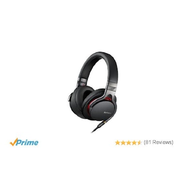 Amazon.com: Sony MDR1A Premium Hi-Res Stereo Headphones (Black): Electronics