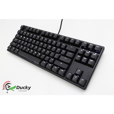 Ducky One TKL White LED Mechanical Keyboard (Brown Cherry MX)