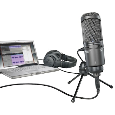 Audio-Technica USB Cardioid Condenser Microphone (at2020-usb-plus)