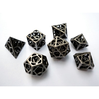 Cage Dice Set with Decader (8SMU42WD5) by ceramicwombat