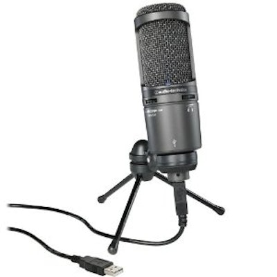 Audio-Technica AT2020USB PLUS Cardioid Condenser USB Microphone