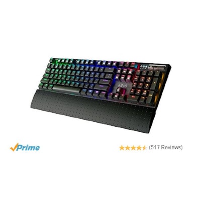 Amazon.com: Azio RGB Backlit Mechanical Gaming Keyboard (MGK1-RGB): Computers & 