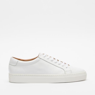 Full grain leather Sneaker in White  – TAFT      