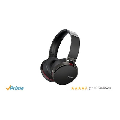 Amazon.com: Sony MDRXB950BT/B Extra Bass Bluetooth Headphones (Black): Home Audi