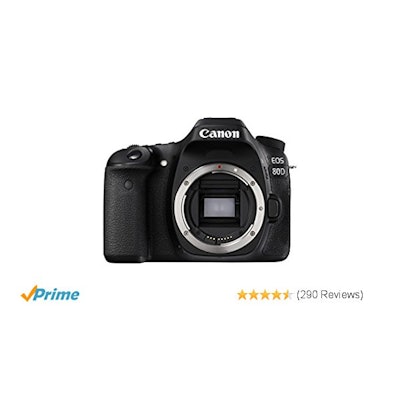 Amazon.com : Canon EOS 80D Digital SLR Camera Body (Black) : Camera & Photo