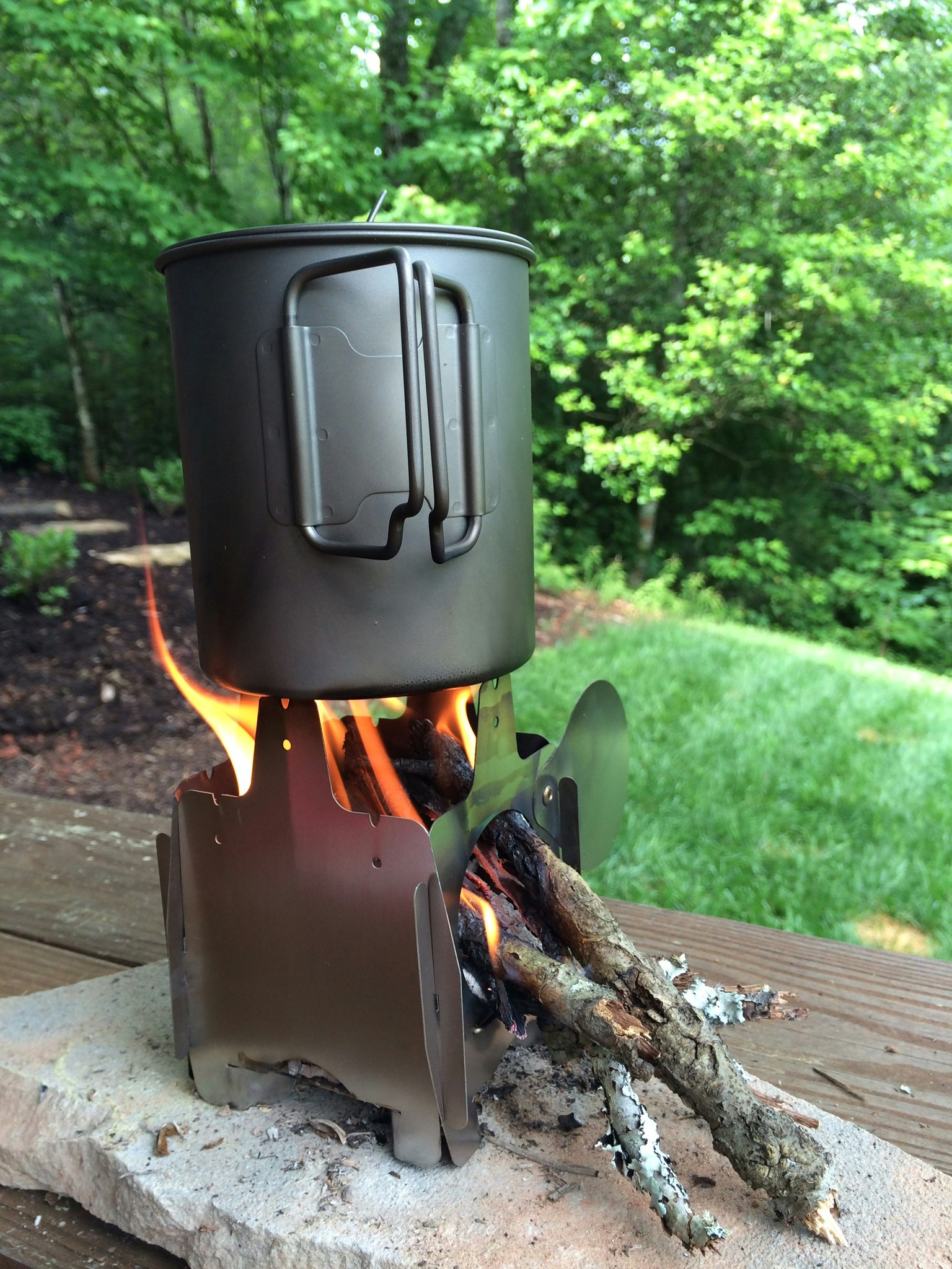 Wood Burning Camp Stove Poll Drop