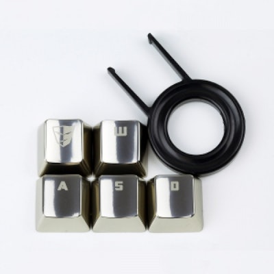 Max Keyboard Tesoro Cherry MX Metal (Zinc) Keycap Set for ESC & W,A,S,D Keys
