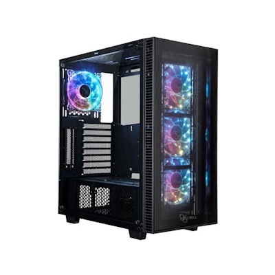 ROSEWILL CULLINAN MX Tempered Glass RGB ATX Mid Tower Computer Case - Newegg.ca