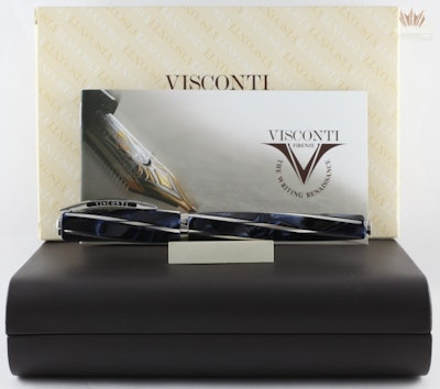 Visconti pens Divina Elegance oversize blue fountain pen