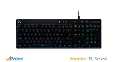 Amazon.com: Logitech G810 Orion Spectrum RGB Mechanical Gaming Keyboard (920-007