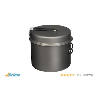 Amazon.com : TOAKS Titanium 1600ml Pot with Pan : Camping Cups : Sports & Outdoo