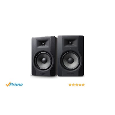 M-Audio BX8 D3 Pair, Professional 2-Way, 150W, 8" Active Studio Monitor Speakers