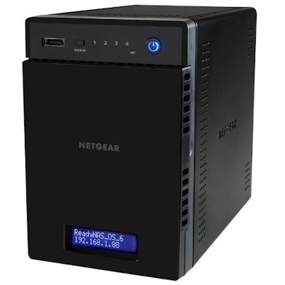 NETGEAR ReadyNAS 104 4-Bay Diskless Network Attached Storage (RN10400-100NAS): A