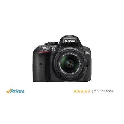Amazon.com : Nikon D5300 24.2 MP CMOS Digital SLR Camera with 18-55mm f/3.5-5.6G
