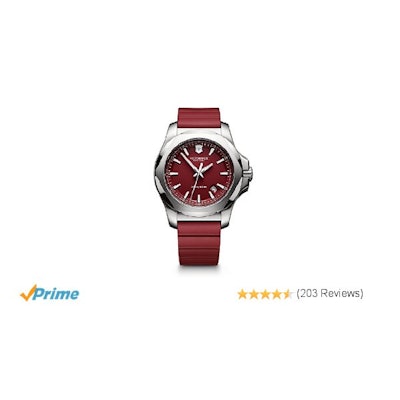 Victorinox Swiss Army Men's 241719.1 I.N.O.X. Watch with Red Dial an