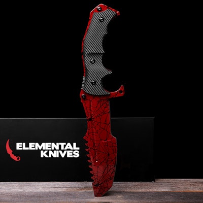 Real Crimson Web Huntsman - Elemental Knives
