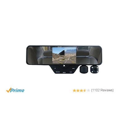 Amazon.com : Falcon Zero F360 HD DVR Dual Dash Cam, Rear View Mirror, 1080p, 32G