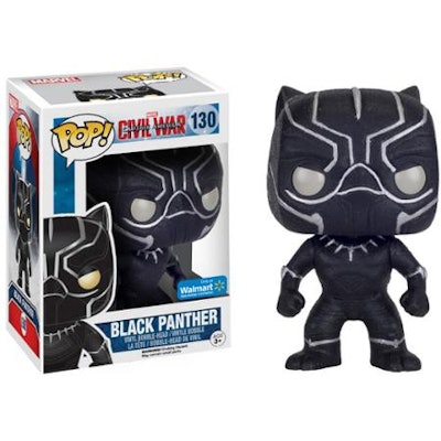 Funko POP Marvel: Captain America 3: Civil War, Black Panther (Onyx) Walmart Exc