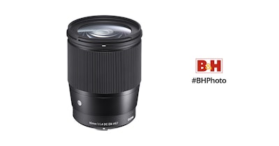 B and H - Sigma 16mm f/1.4 DC DN Contemporary Lens for Sony E 402965 B&H