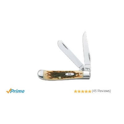 Case 013 Amber Bone 6207 SS Mini Trapper Knife - Case Knives - Amazon.com