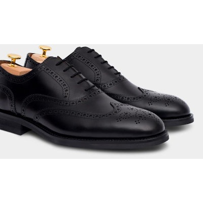 Velasca Cavalier Black Leather Oxford Shoes 
