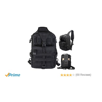 Tactical Gear Molle Multifunctional Sling Shoulder Backpack Daypack
