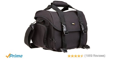 Amazon.com : AmazonBasics Large DSLR Gadget Bag (Orange interior) : Photographic