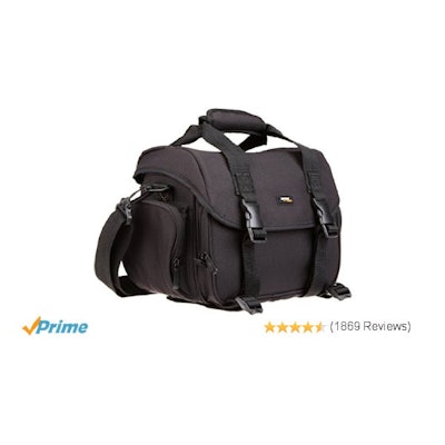 Amazon.com : AmazonBasics Large DSLR Gadget Bag (Orange interior) : Photographic