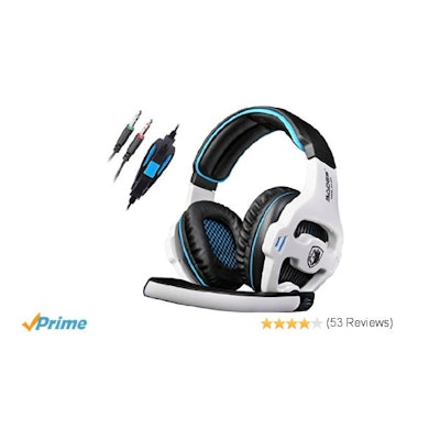 Amazon.com: SADES SA810 3.5mm Wired Stereo Gaming Headset with Microphone for PC