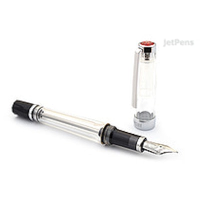 TWSBI Vac700R Clear Fountain Pen - Extra Fine Nib - JetPens.com