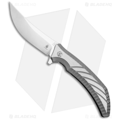 Kizer Pinkerton Nomad Flipper Knife Titanium (3.75" Satin) Ki4482 - Blade HQ