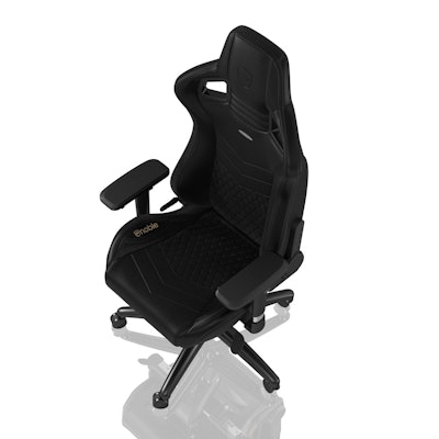 EPIC - Real Leather - Black - noblechairs