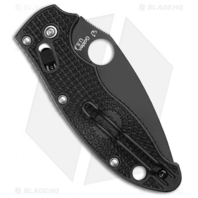 Spyderco Manix 2 Lightweight Knife Black FRCP (3.37" Black CTS-BD1) C101PBBK2  -