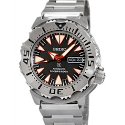 Seiko 2nd Generation Black-Red Monster with new 24-Jewel Automatic Movement #SRP