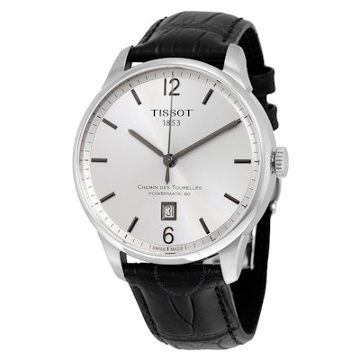 Tissot T-Classic Chemin Des Tourelles Silver Dial Automatic Men's Watch T0994071